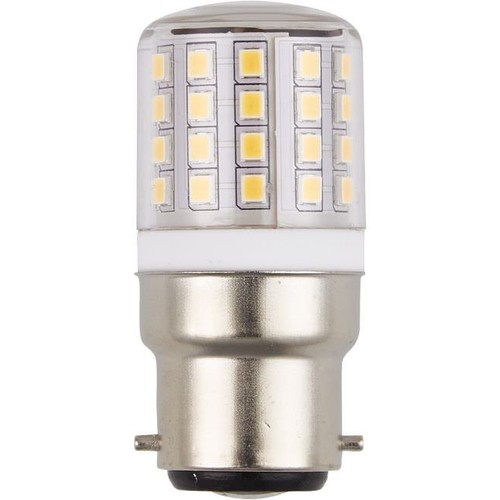 6cm / 3W Ba22d LED-rör - 400lm, 3000K, klart glas