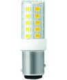 BAY15d 3,5W LED-rörlampa - 5,2cm, 380lm, 3000K, klart glas