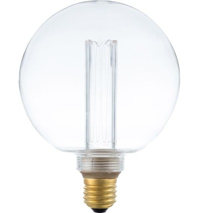 E27 3,5W dimbar LED-lampa - G125, Vintage Globe, 2000K, klart glas