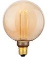 E27 3,5W dimbar LED vintage-lampa - G125, 1800K, guldglas, 120lm
