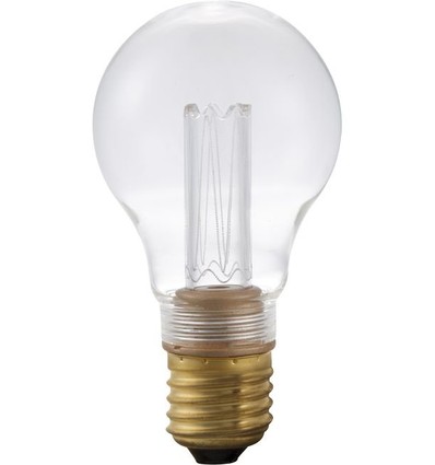 E27 2,5W dimbar vintage LED-lampa - A60, 2000K, klart glas, 65lm