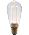 E27 3,5W dimbar LED Vintage-lampa - ST64, 2000K, Rustika, klart glas