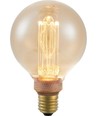 E27 3,5W dimbar LED vintage-lampa - G95 Globe, 1800K, guldglas, 100lm