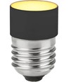 E27 3,4W dimbar LED-rörlampa - 4,5cm, 2700K, svart, No Side Glow