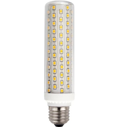 E27 15W dimbar LED-rörlampa - 14,9cm, 2100lm, klart glas