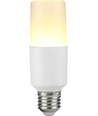 E27 9W LED Stick-lampa, 95-265V - 12,5cm, 1180lm, 3000K, opalt glas