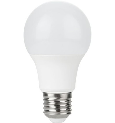 E27 5,5W LED-lampa, 12-60V - A60, 600lm, opalt glas, 3000K