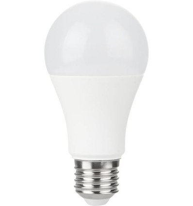 E27 10W LED-lampa, 12-60V - A60, 810lm, opalt glas, AC/DC