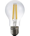 E27 7W LED-filamentlampa med ljussensor - A60, 810lm, klart glas, 2700K