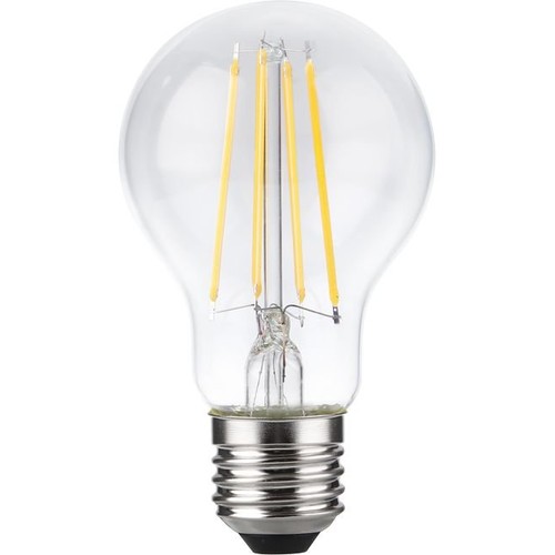 E27 8,5W dimbar LED-lampa - A60, filament, klart glas, 1000lm, 2700K