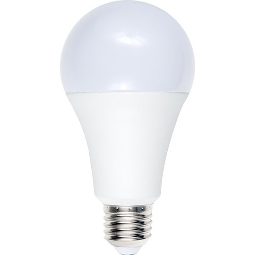 E27 12W LED-lampa, 12-60V - A70, 1100lm, opalt glas, 3000K, AC/DC