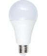 E27 12W LED-lampa, 12-60V - A70, 1100lm, opalt glas, 3000K, AC/DC