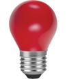 E27 1W LED-kronlampa - G45, röd, Party Colour Premium