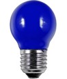 E27 1W LED-kronlampa - Blå, G45 filament, Party Colour Premium