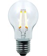 E27 3,5W LED-filamentlampa - A55, 320lm, splittersäker polykarbonat, klar, varmvit