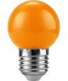 E27 1W LED-klotlampa - G45, Orange, Party-lampa
