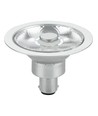 BA15d AR70 8W LED-lampa, 12V - 10°, 480lm, dimbar, 2700K, grå finish