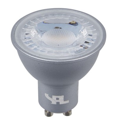 GU10 5W LED-lampa - 360lm, 40°, dimbar, silver, 3000K