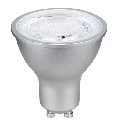 GU10 6W LED-lampa dimbar - 625lm, 2700K, 40°, silverfinish