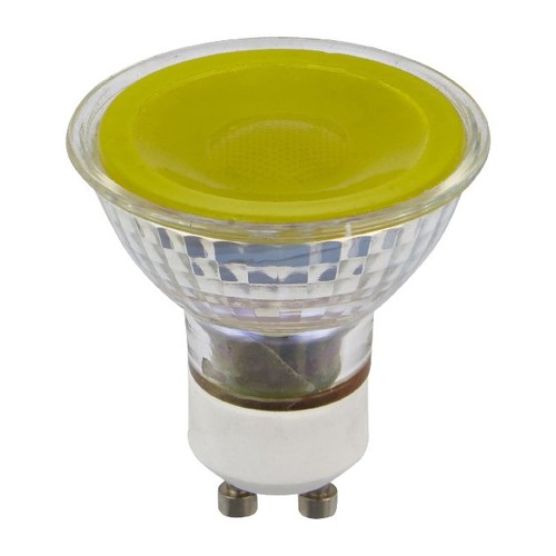 GU10 5W dimbar LED-lampa - Gul, 38°, glas, 300lm