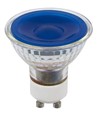 GU10 5W dimbar LED-lampa - Blå, 38°, glas, 25lm
