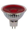 GU5.3 5W LED-lampa, 12V - MR16, 38°, röd, glas