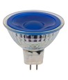GU5.3 5W LED-lampa, 12V - MR16, Blå, 38 grader, glas