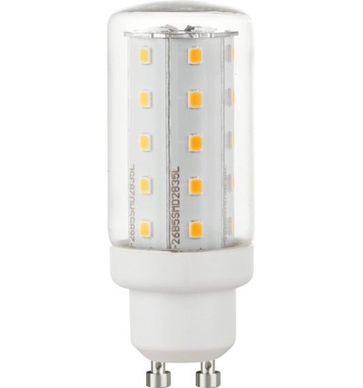 GU10 4W LED-rörlampa i glas, 8cm - 450lm, 2700K