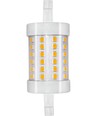 R7S 118mm / 8W dimbar LED-lampa - 950lm, 3000K, klart glas