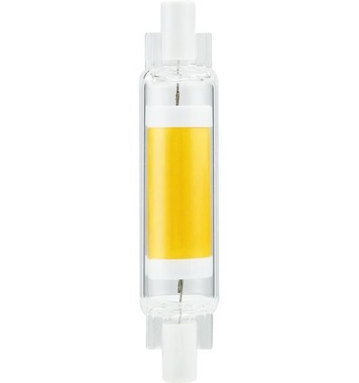 R7S 78mm / 4W dimbar LED-lampa - 450lm, COB, 2700K, klart glas