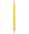 R7S 189mm / 17W LED-lampa - 1700lm, COB, klart glas, varmvit