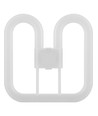 14W 2D LED-lampa - GR8-sockel, 2-pin, 1680lm, opal, direkt/ballast-kompatibel