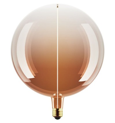 E27 4,8W dimbar LED-lampa - G200, Filament Flex Magnetic, 1800K, Tea brown, 200lm