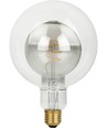 E27 5,5W LED Filament Double Globe G125 - 470lm, 2200K, dimbar, rökfärgat glas