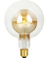 E27 4,9W LED Filament Double Globe G125 - 470lm, 2200K, dimbar, guldglas