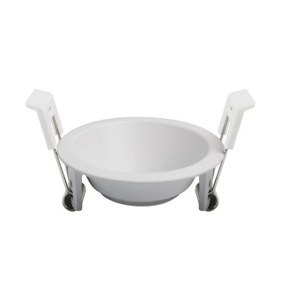 Deep-Deco vit aluminium downlight-ring - För infälld spotlight, rund