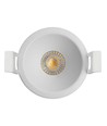 Deep-Deco vit aluminium downlight-ring - För infälld spotlight, rund