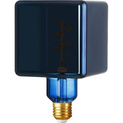 E27 4W dimbar LED-lampa - Ice Cube C95, Metallic Blue, 20lm, 3000K