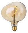 E27 4W dimbar LED-lampa - G150, Filament Flex Snoopy, 2200K, guldglas