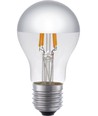 E27 4W dimbar LED kronlampa, toppförsilvrad - A55, 250lm, 2500K