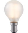 BA15d 1,5W dimbar LED-klotlampa - G45, filament, frostat glas, 2500K