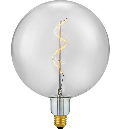 E27 5,5W Slim Flex Filament Globe G200 - 470lm, 2200K, rökfärgat glas, dimbar