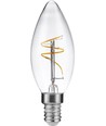 E14 1,5W Slim Flex Filament klotlampa - C35, 150lm, 2200K, klart glas