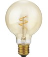 E27 2,9W Slim Flex Filament Globe G80 - 250lm, 2200K, gyllene glas, dimbar