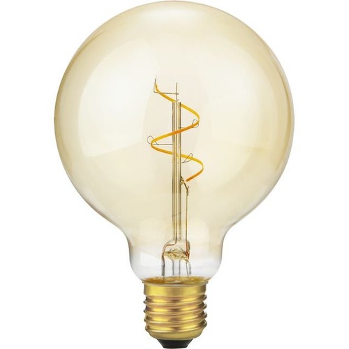 E27 2,9W dimbar LED-lampa - G95 Glob, Slim Flex Filament, 2200K, Guld, 250lm