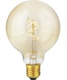 E27 2,9W dimbar LED-lampa - G95 Glob, Slim Flex Filament, 2200K, Guld, 250lm