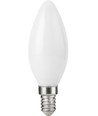 E14 2,5W dimbar LED-kronljuslampa - Filament, C35, 250lm, 2500K, opalglas
