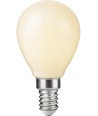 E14 2,5W dimbar LED-kronljuslampa - G45, opalt glas, 2500K, filament