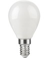 E14 2,9W dimbar LED-kronlampa - G45, opalt glas, 2700K, filament