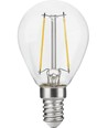 E14 2,5W dimbar LED-kronlampa - G45, filament, klart glas, 2700K
